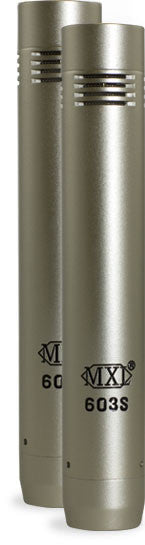 MXL 603S Pair Microphones With Shock Mounts & Deluxe Carrying Case
