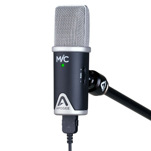 Apogee Mic 96K with Garageband Interface For Apple iOS And Macs With Lightning Cable & Mic Stand Adapter