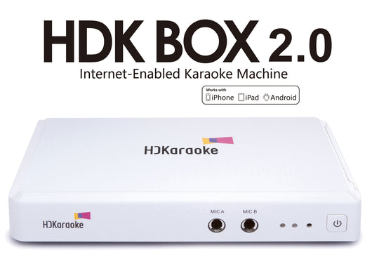 HDK Box 2.0 Karaoke Player Internet Enabled - With Microphone IOS & Android Support
