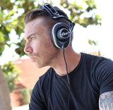 Blue Lola Ergonomically Hi-Fi Over-Ear Headphones WHITE and BLACK