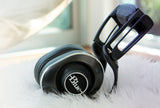 Blue Lola Ergonomically Hi-Fi Over-Ear Headphones WHITE and BLACK