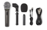 Samson Audio Q2U USB-XLR Dynamic Microphone Recording Package