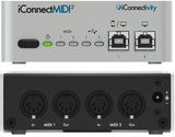iConnectivity iConnectMIDI2+  Multi-host 2x2 MIDI Interface with Audio passThru™ for Mac, PC and iOS