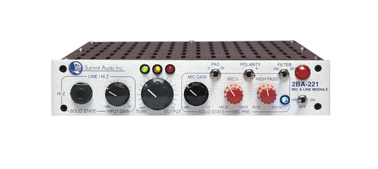 Summit Audio 2BA-221 Mic and Line Preamp