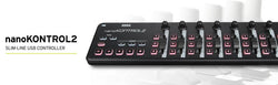 Korg nanoSERIES2 Slim-line nanoKONTROL2 – Black USB-MIDI Controller