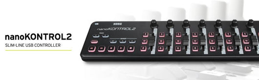 Korg nanoSERIES2 Slim-line nanoKONTROL2 – Black USB-MIDI Controller