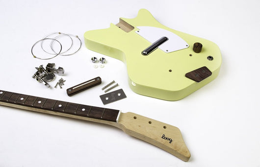 Loog Guitars Loog II Yellow 3-Stringed Electric Guitar Kit