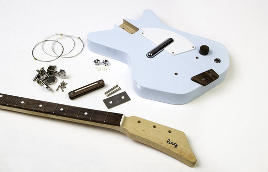 Loog Guitars Loog II Blue 3-Stringed Electric Guitar Kit