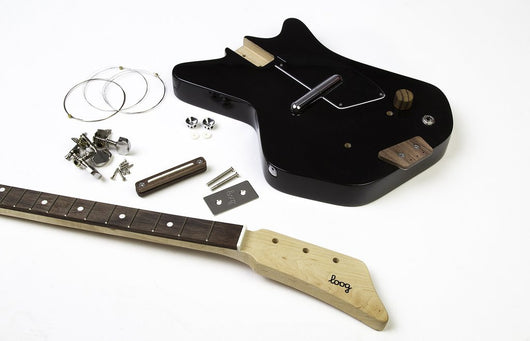 Loog Guitars Loog II Black 3-Stringed Electric Guitar Kit