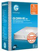 G-Technology G-DRIVE ev USB 3.0 Hard Drive with 1000GB Storage
