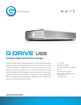 G-Technology G-DRIVE  Professional External USB 3.0 Hard Drive – Up to 4000GB Storage