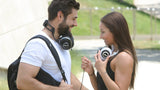 Blue Lola Ergonomically Hi-Fi Over-Ear Headphones WHITE and BLACK