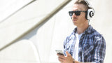 Blue Lola Ergonomically Hi-Fi Over-Ear Headphones WHITE and BLACK