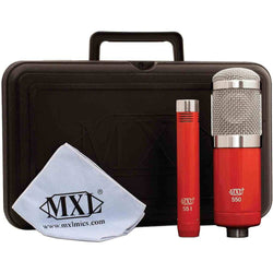 MXL 550/551R Recording Ensemble Microphone Kit Red
