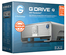 G-Technology G-DRIVE with Thunderbolt  High-Performance USB 3.0 Storage Solution – Up to 3000GB